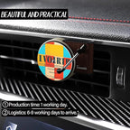 Maicican 12PCS Customizable Car Air Freshener Vent Clip, Pop Singer Album Cover Record Player Shape, Music Lover Gifts. (cust