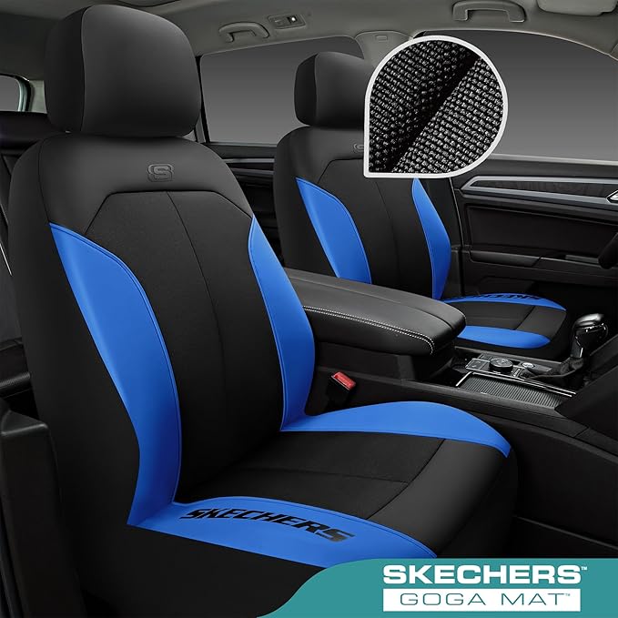 Skechers Car Seat Covers,GOGA Mat Oxford Cloth Seat Covers,Waterproof Car Seat Covers Front Seats,Automotive Universal Fit Se