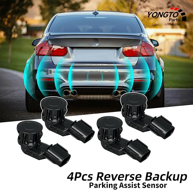 Reverse Parking Assist Sensors 89341-0C010 Backup Bumper Sensor 4PCS Compatible with Toyota Tacoma 2015-2022, Tundra 2014-202