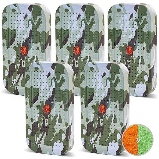 40 Gram Gun Safe Dehumidifier Camouflage, Rechargeable Desiccant Canister Dehumidifier Bags, Reusable Silica Gel Packets