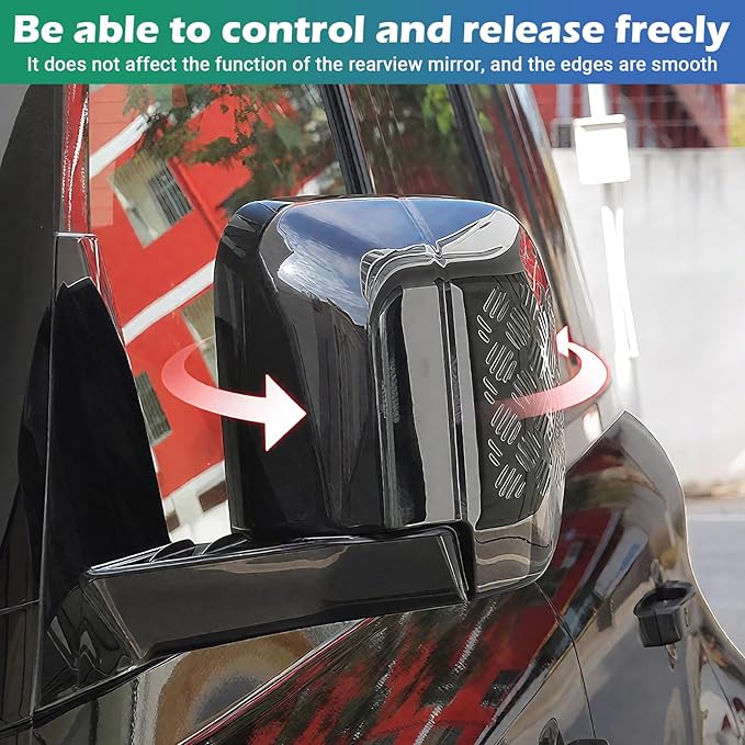 Defender Rearview Mirror Cover | Gloss Black ABS Anti-Scratch Protection Guards | Land Rover Defender 2020-2025 90 110 130 Accessories |(Rearview Mirror Cover)