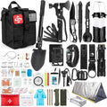 Survival Kit, 250Pcs Survival Gear First Aid Kit with Molle System Compatible Bag and Emergency Tent, Emergency Kit for Earth