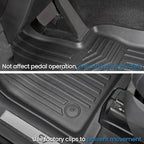Floor Mats for 2020-2025 2026 Ford Explorer 7 Seats Bench Seat Car Mat Accessories, All Weather TPE Cargo Mat Backrest Mat Active/Platinum(7 Seats Floor Mats+2-in-1 Cargo Mat)
