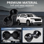 Cup Holder Inserts Compatible with Honda Pilot 2023 2024 2025 Accessories, Non-Slip TPE Center Console Cup Holder Protector Organizer for Honda Ridgeline&Passport 2024 2025 Accessories