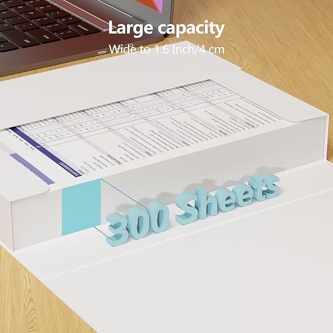 JiaWei A4 Storage File Boxes Document File Folder Vertical File Folders Organizer with Lids Letter Size 9.4×1.5×12.5 Inches A
