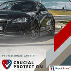 RockRose 50% Car Window Tint 40 in x 100FT 1PLY Carbon Charcoal Privacy Film Heat, UV, and IRR Block Tint for Cars or Home Adhesive Film Easy Shrink, Plotter Friendly Pro Grade