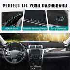 FIILINES Dash Cover for Toyota Camry XV50 2015 2016 2017,Dashboard Mat Accessories Dash Cover Sunshade Nonslip Mesh Protector