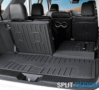 Cargo Mat for Honda Pilot 2026 2025 2024 2023, All Weather TPE Trunk Mat with Backrest Mat Left Storage Tray Mat Car Accessories for Pilot (Cargo Mat with Backrest Mats)