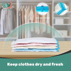 WTREE 20 Pack Vacuum Storage Bags, Space Saver Bags, Vacuum Sealed Bags for Comforters, Blankets, Clothes Storage, Hand Pump 