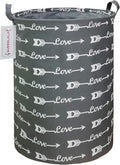QUEENLALA Large Storage Basket,Laundry Hamper/Bathroom/Home Decor/Collapsible Round Storage Bin,Boys and Girls Hamper/Boxes/C