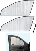 Side Window Front Seat Reflective Sunshade Custom Fit for 2020 2021 2022 2023 2024 2025 2026 Chevrolet Silverado 2500 3500 (Not for 1500 Models), Double Cab Crew Cab 4Dr 4Door (Set of 2)