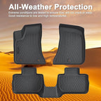 TPE Floor Mats for 2011-2023 Dodge Charger RWD & Chrysler 300 Rear-Wheel Drive ONLY All Weather Car Floor Liners Fit Dodge Charger RWD Accessories Black