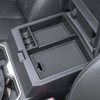 JDMCAR Center Console Organizer Compatible with 2024 2025 2026 Toyota Tacoma Accessories, Armrest Insert ABS Plastic Coin Holder Secondary Storage Box (Black Trim)