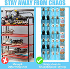 Windyun 40 over the Door Shoe Organizer Large Mesh Pocket Hanging Shoe Rack for Closet Sky Blue Nonslip Behind Door Storage H