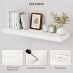 36 Inch Floating Shelves, 36"x9.25"x1.5" Inch Deep Floating Shelves for Wall, Wooden Shelves for Bathroom, Bedroom, Living Ro