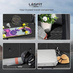 LASFIT Backrest & Cargo Mats for Hyundai Ioniq 9 2026, All Weather TPE Custom Fit Hyundai Ioniq 9 2026 Full Set Car Accessories Backrest Mats & Trunk Liners,Black