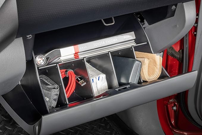 Vehicle OCD - Center Console Divider, Tray, and Glove Box Organizer for Toyota Tacoma (2005-2015) - Made in USA - SLX500