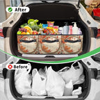 Reusable Grocery Bag, Foldable Large Shopping Tote Bag for Groceries Kitchen Picnic Car Trunk