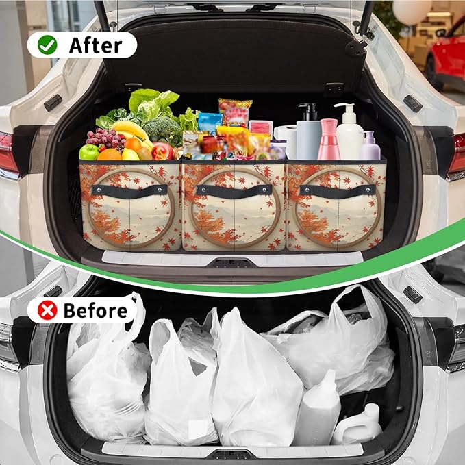 Reusable Grocery Bag, Foldable Large Shopping Tote Bag for Groceries Kitchen Picnic Car Trunk