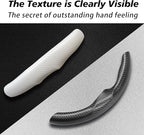 for Tesla 2017-2023 Model 3 and 2020-2024 Model Y Steering Wheel Cover Trim Interior Decoration Protection Accessories(M3/My-Black 5pcs)