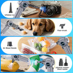 Handheld Car Vacuum Portable Cordless（Equipped with a one-Touch Window Breaker and Seatbelt Cutter ） Car Vacuum Cleaner with 