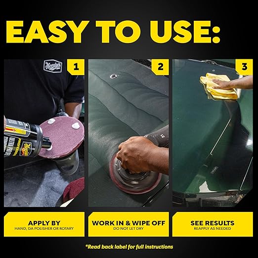 Meguiar's M11032 Mirror Glaze Ultra Pro Speed Compound, Rubbing Compound for Cars Removes Up to 1,200 Grit Sanding Marks and Leaves a Swirl-Free, High-Gloss Finish, 32 Oz or 1 Gal