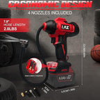 Tire Inflator Portable Air Compressor for Milwaukee 18v Battery Power,160PSI Cordless Portable Electric Air Pump with Digital Pressure Gauge for Car Motorcycles Bike Sport Ball Auto(no battery)
