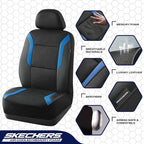 Skechers Memory Foam Car Seat Covers, Air Cool Mesh Thick Seat Covers, Car Seat Cover Full Sets, Airbag Compatible, Automotiv