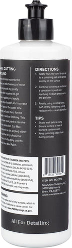 Maxshine 16oz Cut Max Fast-Cutting Compound | Professional Car Paint Correction Polish for Scratch & Heavy Swirl Removal | Buffing & Polishing Compound | Auto Detailing Supplies for Car Care