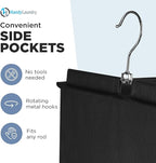 Handy Laundry Hanging Closet Organizer - 6 Shelf Storage for Clothes, Sweaters, Shoes & Accessories - Space-Saving Wardrobe S