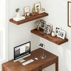 Vivelove 36" Floating Shelves for Wall, 12 inch Deep Long Wall Display Shelves with Invisible Brackets, for Living Room Bedro