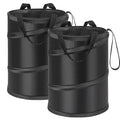 Ginsco 2Packs 4 Gallons New Leakproof Car Trash Can, Large Trash Can Pop-up Collapsible Hanging Car Trash Bin, Waterproof PEVA Liner Open-Top Garbage Can for Home Office Camping