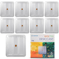 10 Packs 500 Gram Desiccant Canisters, Indicating & Rechargeable Gun Safe Dehumidifier, Portable Desiccant Canister, Silica