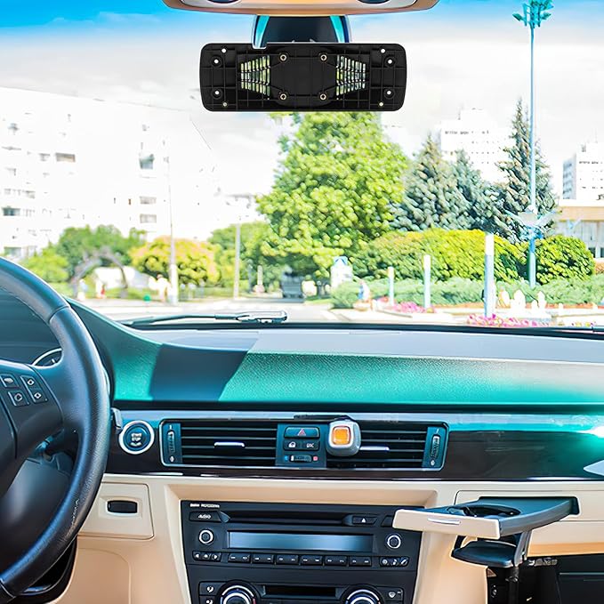 PartyKindom Recorder Back Clip Rear View Mirror Dash Cam Mount Holder Backup Camera Mount Dash s Bracket for Rear View Mirror Back Plate Abs Black