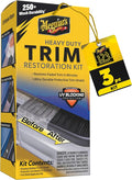 Meguiar's Heavy Duty Trim Restoration Kit - Includes a Cleaning Solution to Deep Clean Plastic and Trim and Protective Trim Shield That Delivers Ultra-Durable Protection with UV Blocking Protection