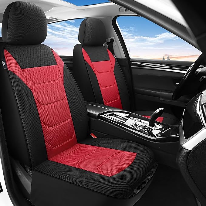 3D Air Mesh Car Seat Cover Front Sets Washable and Breathable Premium Cloth Automotive Vehicle Seat Covers for Cars Interior,