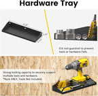 UNITEDPOWER Wall Mount Hand Tool Storage Set, Screwdriver Organizer, Pliers Holder, Hammer Rack, Metal Hardware Tray for Gara