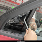EHDIS Window Tint Tool Mini Quarter Window Squeegee Small Rubber Scraper Kit for Front Windows Rear Glass Shower Cleaning, Auto Car Glass Film Installation