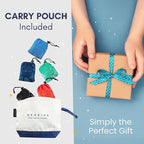 5 Pack Foldable Grocery Bags into Tiny Pouch - Large Capacity Multi-Color, Great for Travel, Durable, Washable Packable Shopping Bag, Comes with a Carry Pouch, Lightweight