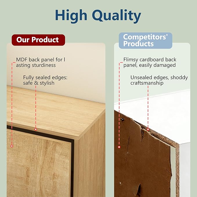 6 Tier Book Shelf，Wooden 6 Cube Storage Organizer,6 Tier Low Bookcase Storage Display Organizer, 64 Inch Versatile Cubes Shel