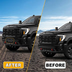 Front Bumper License Plate Frame Bracket Compatible with GMC Sierra 2500 HD 3500 HD 2020 2021 2022 2023, Black License Frame 