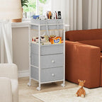Modanais Baby Diaper Caddy Organizer Cart with Drawers - 3In1 Rolling Storage Cart with Wheels, Removable Diaper Caddy, Detac