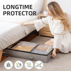 TAILI Under Bed Vacuum Storage Bags for Comforters and Blankets, Save 80% Space, Large Capacity Foldable Under Bed Storage Bo
