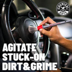Chemical Guys Car Interior Detailing Kit - VRP Protectant, Nonsense Cleaner, Streak Free Glass Cleaner, 3 Detailing Brushes, 