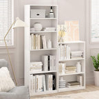 Furinno Jaya Book Shelf, 3-Tier Bookshelf, Bookcase with Adjustable Shelves, 9.5 x 24.5 x 40.3, for Organization and Storage,