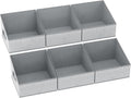 DIMJ Closet Storage Bins - Fabric Storage Baskets for Shelves, Collapsible Closet Organizers and Storage with Handles, Trapez