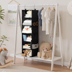 StorageWorks Hanging Closet Organizer 6-Shelf, Separable Two 3 Shelf Closet Storage Organizer with Side Pockets, Portable Han