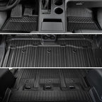 Floor Mats for Toyota Sienna 2021-2026, All Weather Floor Mats Lower Trunk Cargo Liner Accessories, Full Coverage Set (Fit 7 Sests)