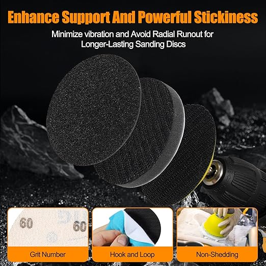 136Pcs Sanding Disc Drill Polishing Kit,3 Inch Sandpaper Wet Dry Headlight Restoration Kit with Hook and Loop Buffing Pads fo