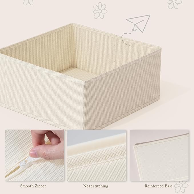 Criusia Drawer Organizer 18-Piece Set, Dresser Organizer for Baby Clothes, Foldable Closet Storage & Drawer Dividers for Unde